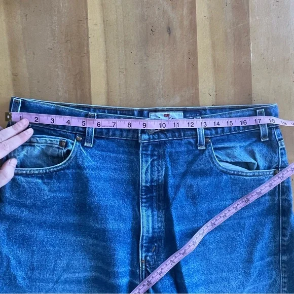 Vintage Levi's Orange Tab 540 Relaxed Fit Faded Dad Jeans Blue Wash Baggy 37x29